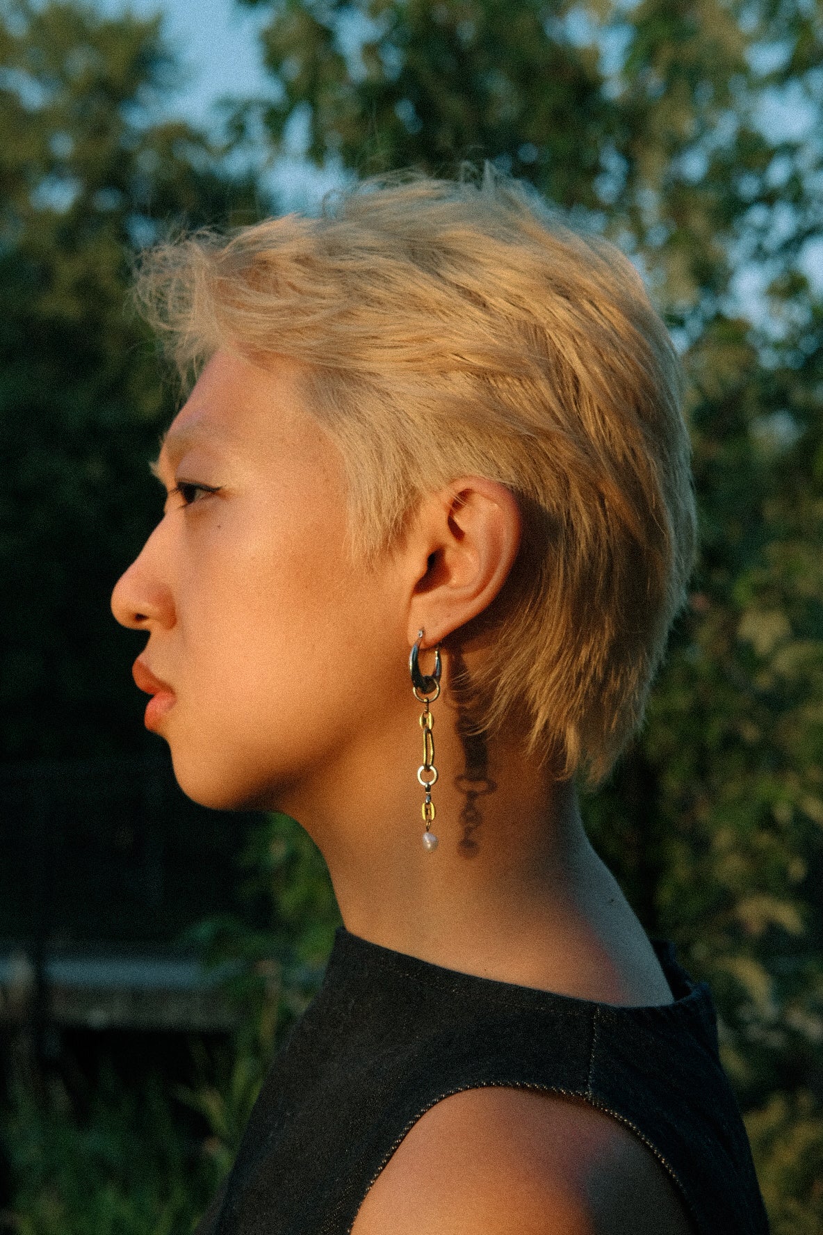 IX - The Hermit mono-earring