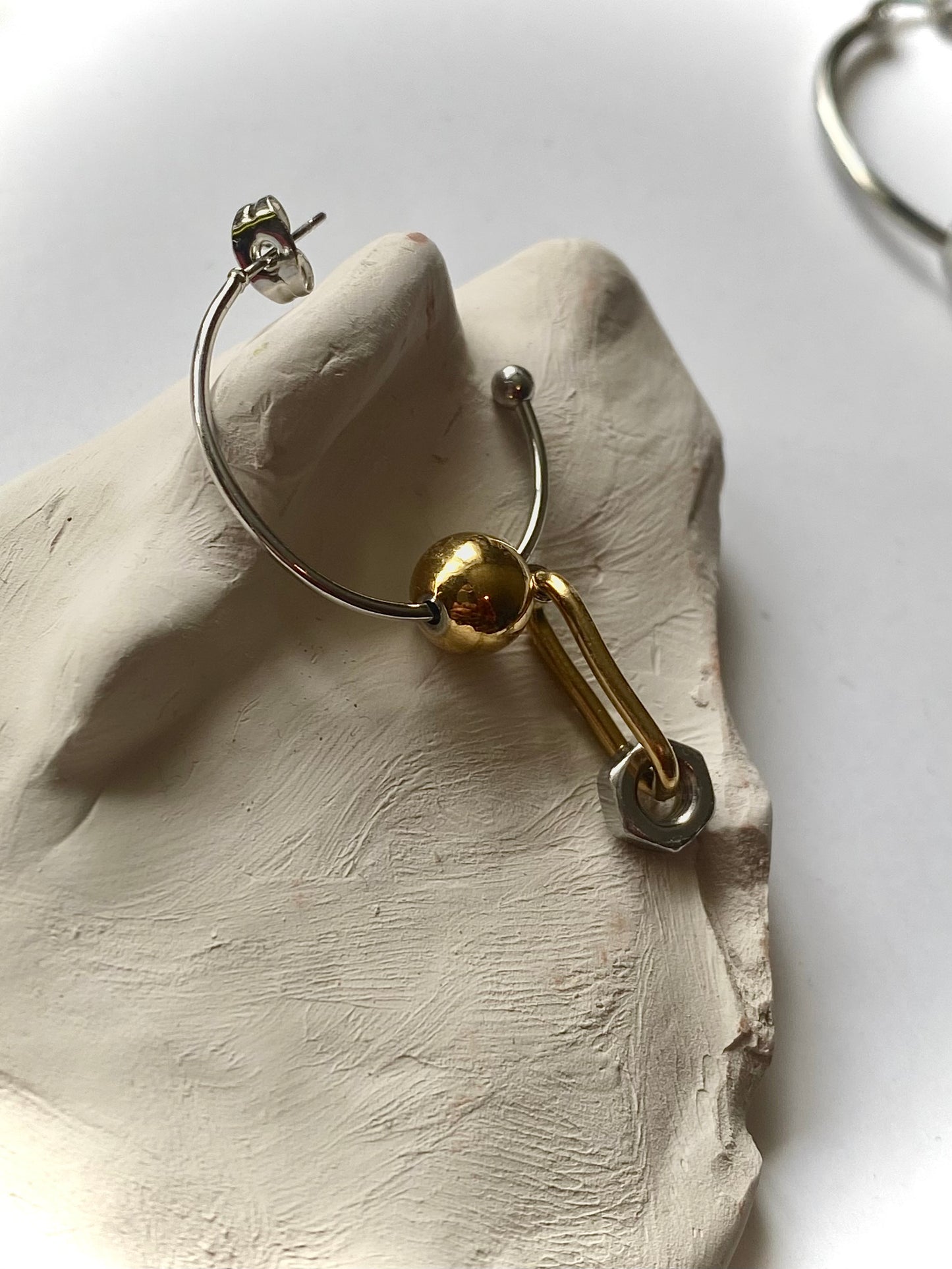XVI - The Tower mono-earring