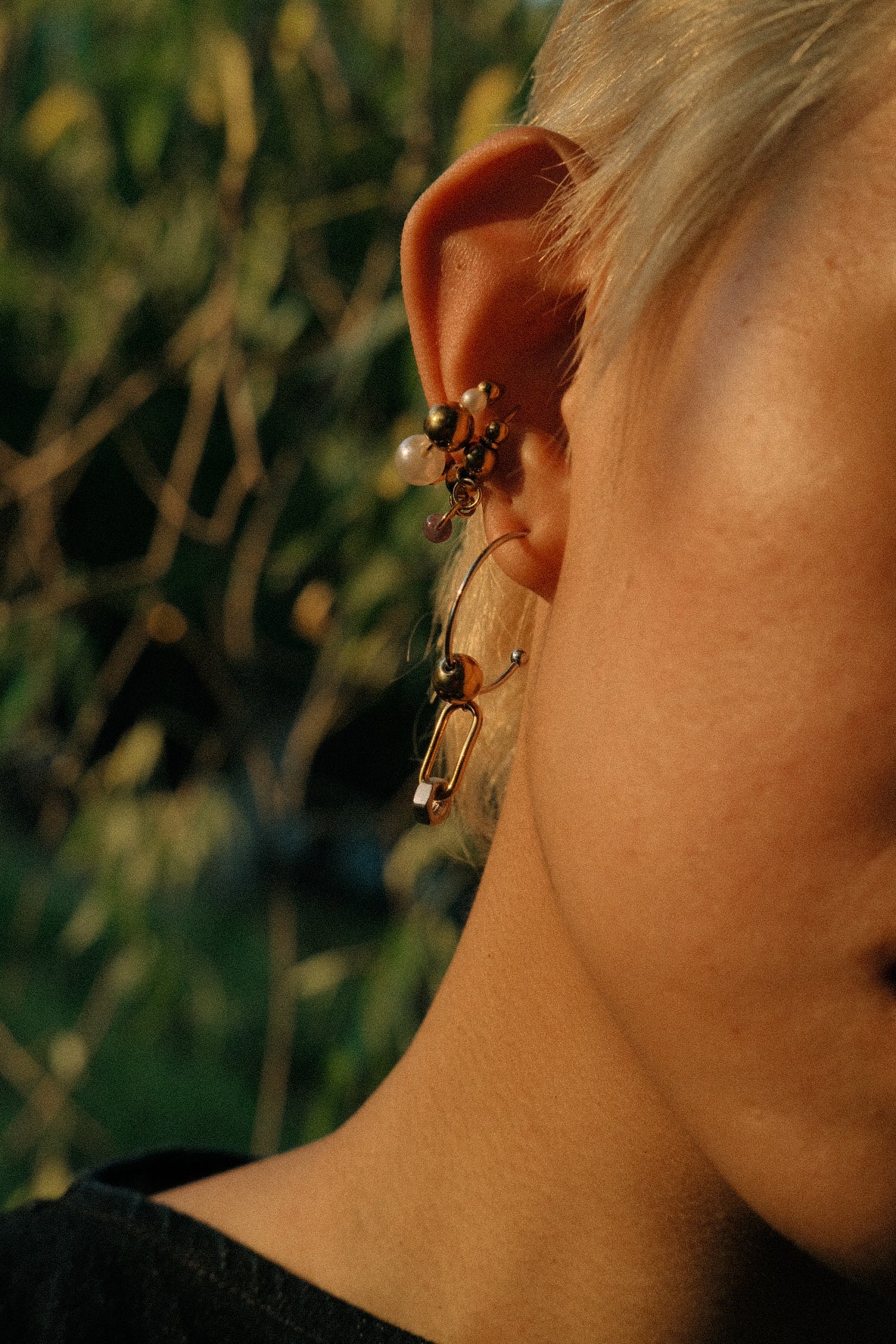 XVI - The Tower mono-earring
