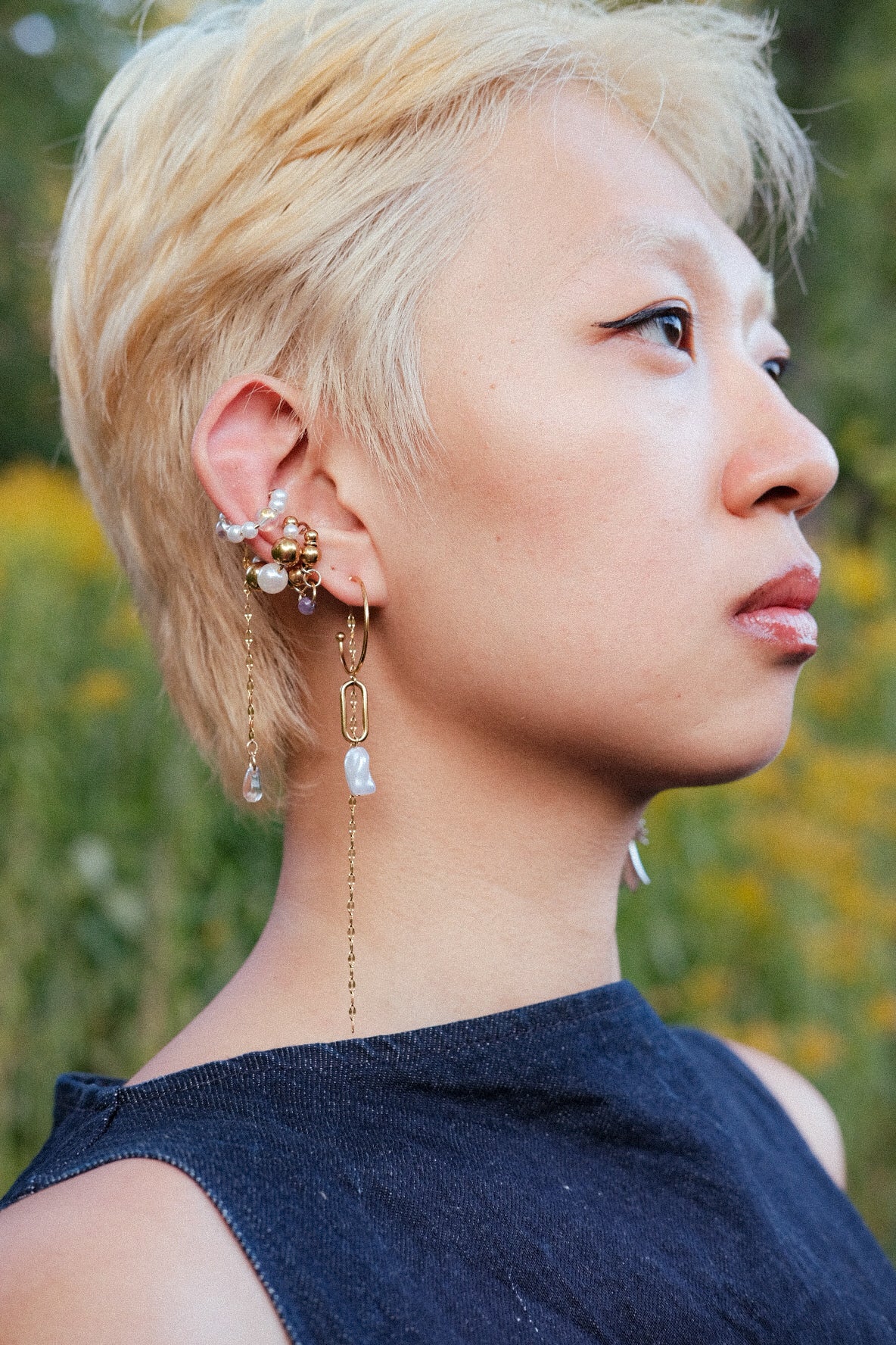 Ace of Pentacles mono-earring