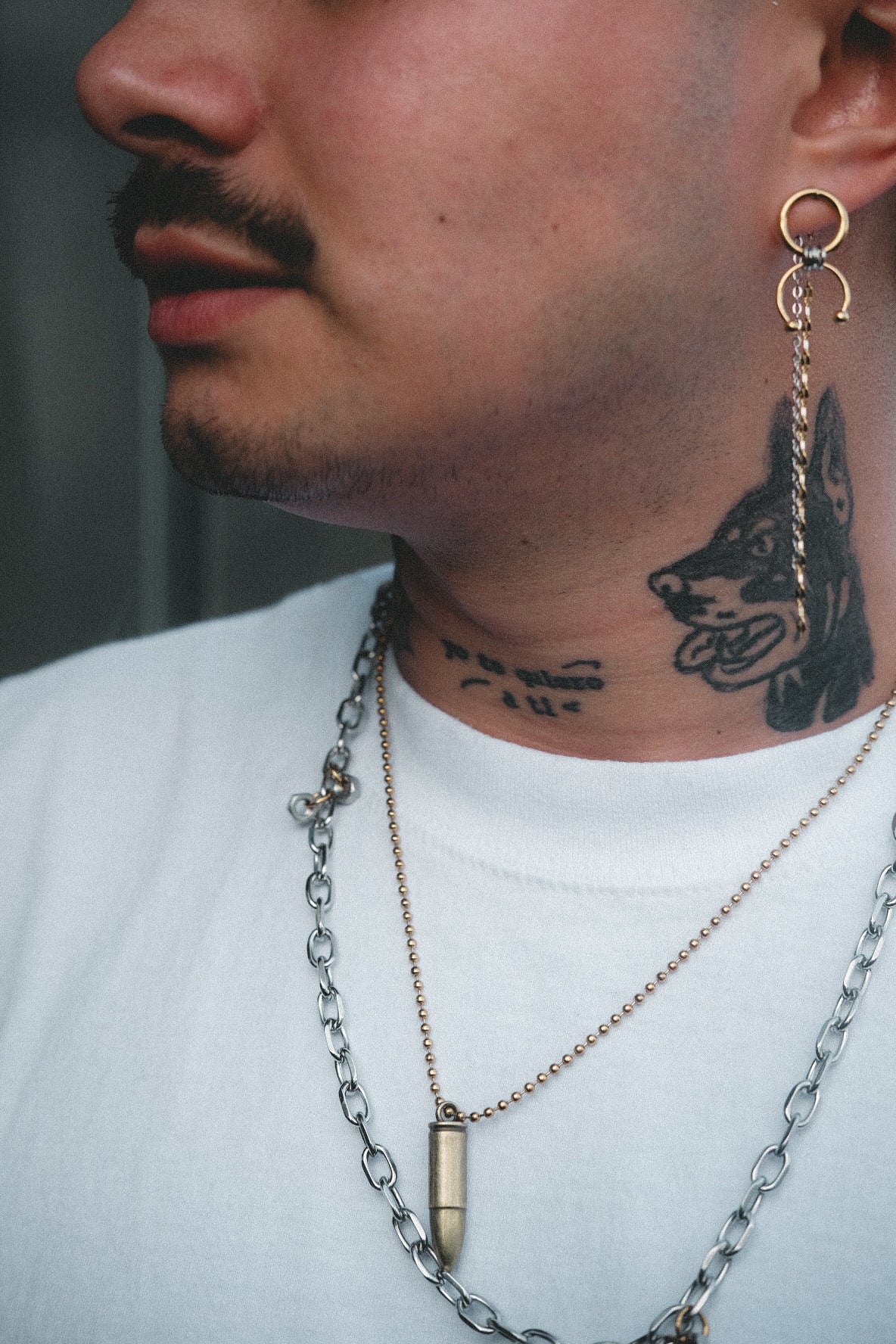 Page of Swords mono-earring