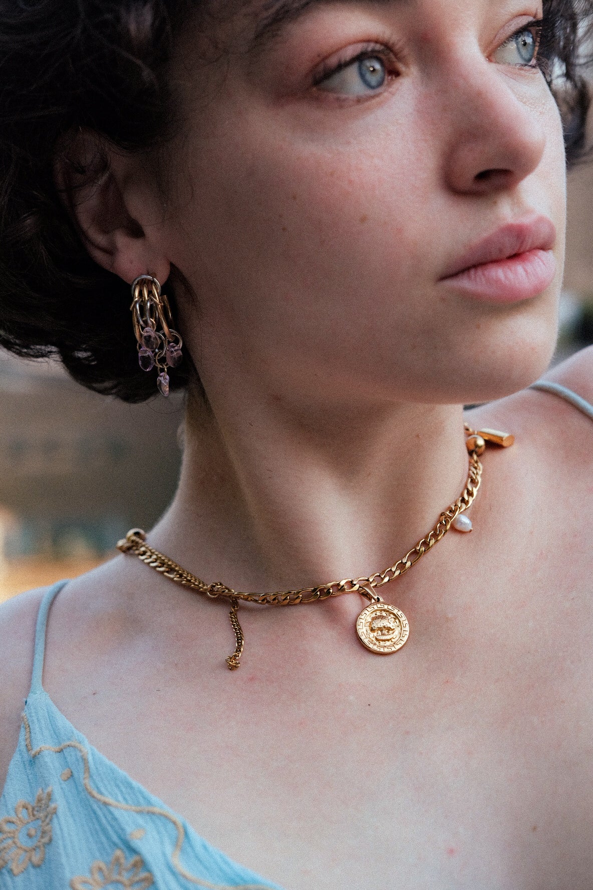5 of Pentacles 360° necklace