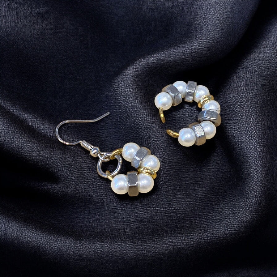 Amour & Haine mono-earring + earcuff duo