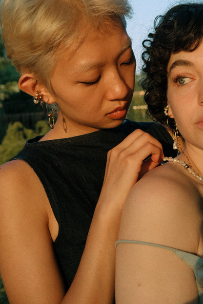 XVI - The Tower mono-earring