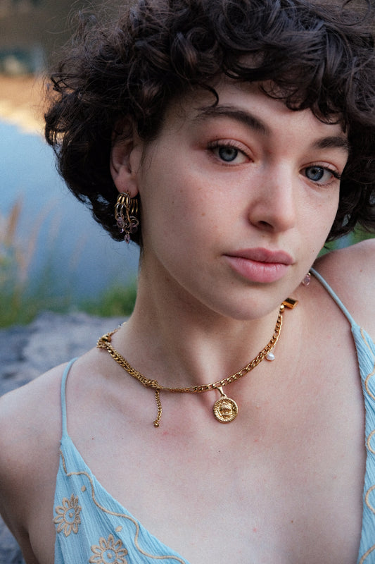 5 of Pentacles 360° necklace