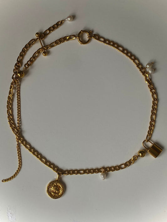 5 of Pentacles 360° necklace