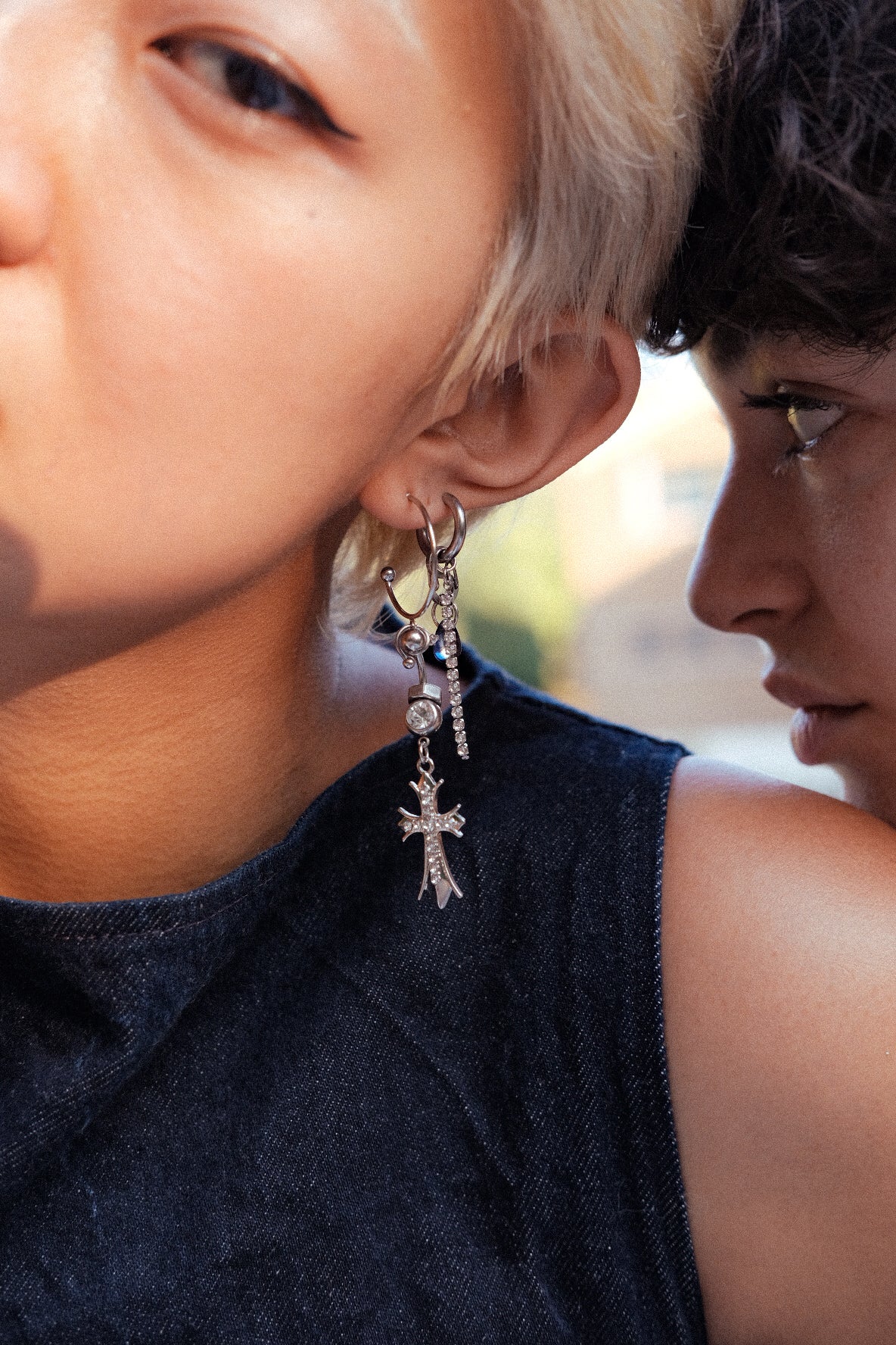 Queen of Swords mono-earring