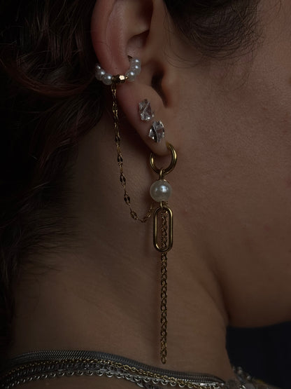duo boucle d'oreille & earcuff children of paradise