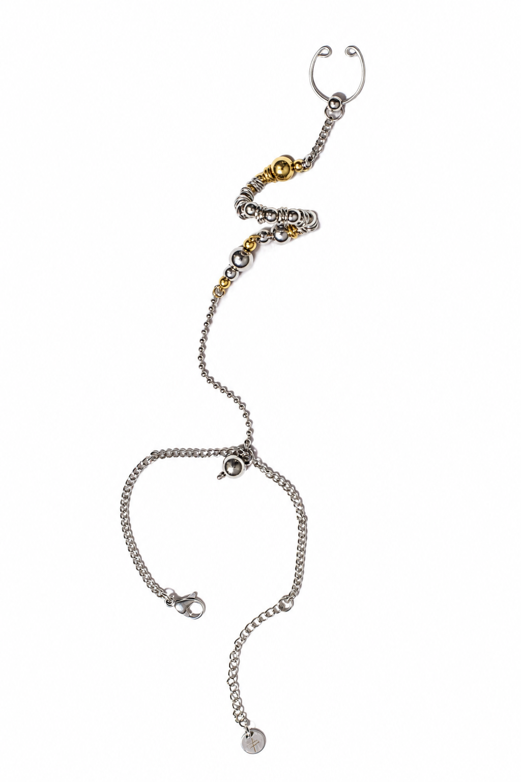 DNA • Bijou de mains ajustable [bague + bracelet]