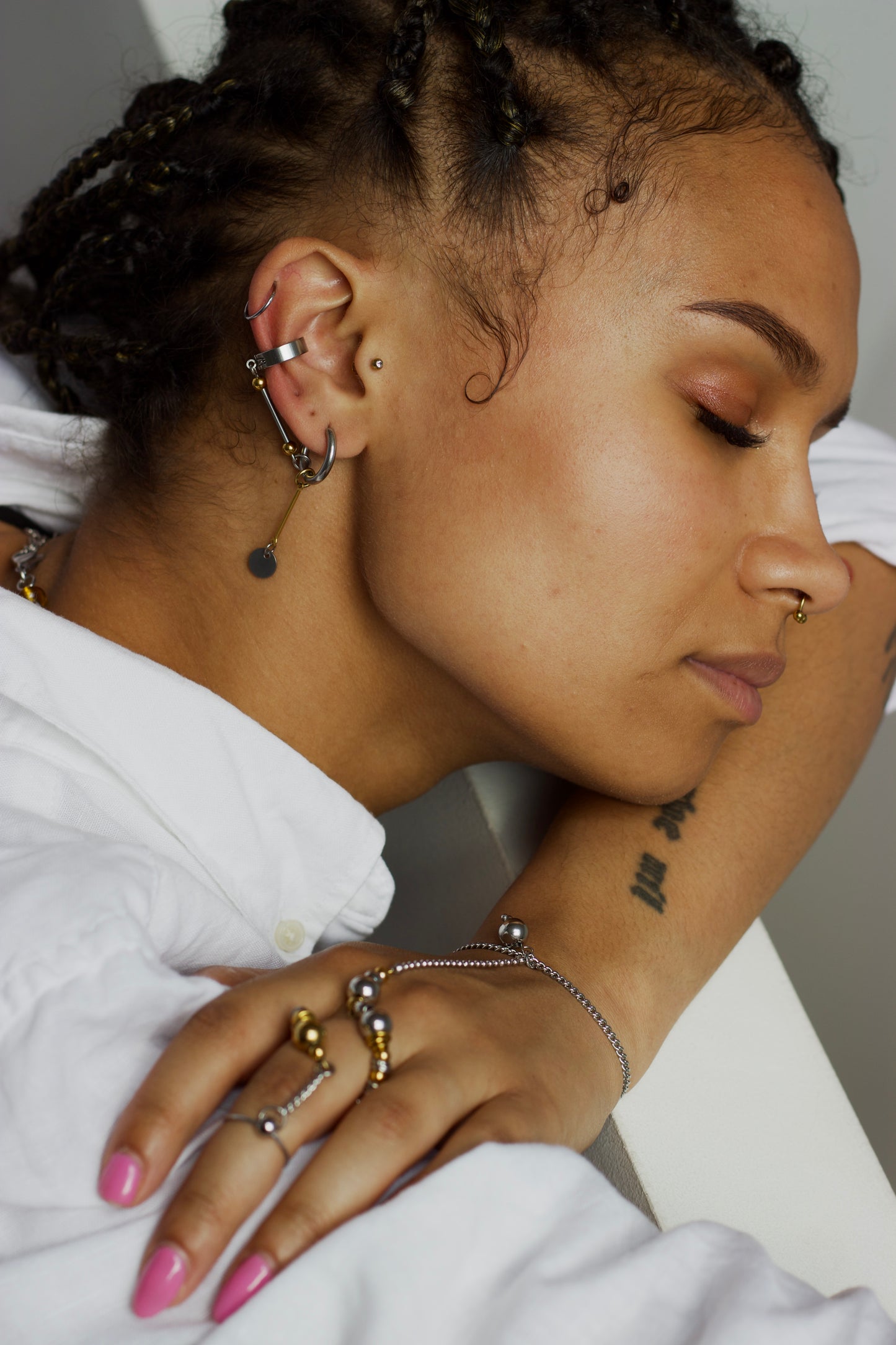 Tan Lines • Duo earcuff + mono-boucle