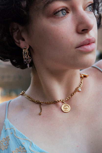 5 of Pentacles 360° necklace