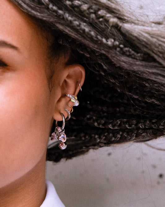 6 of Pentacles mono-earring