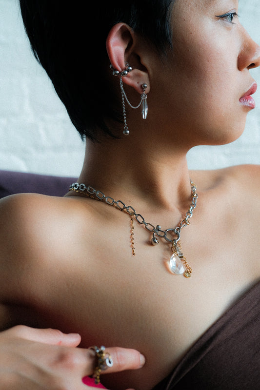 IV - The Emperor earcuff & earring duo