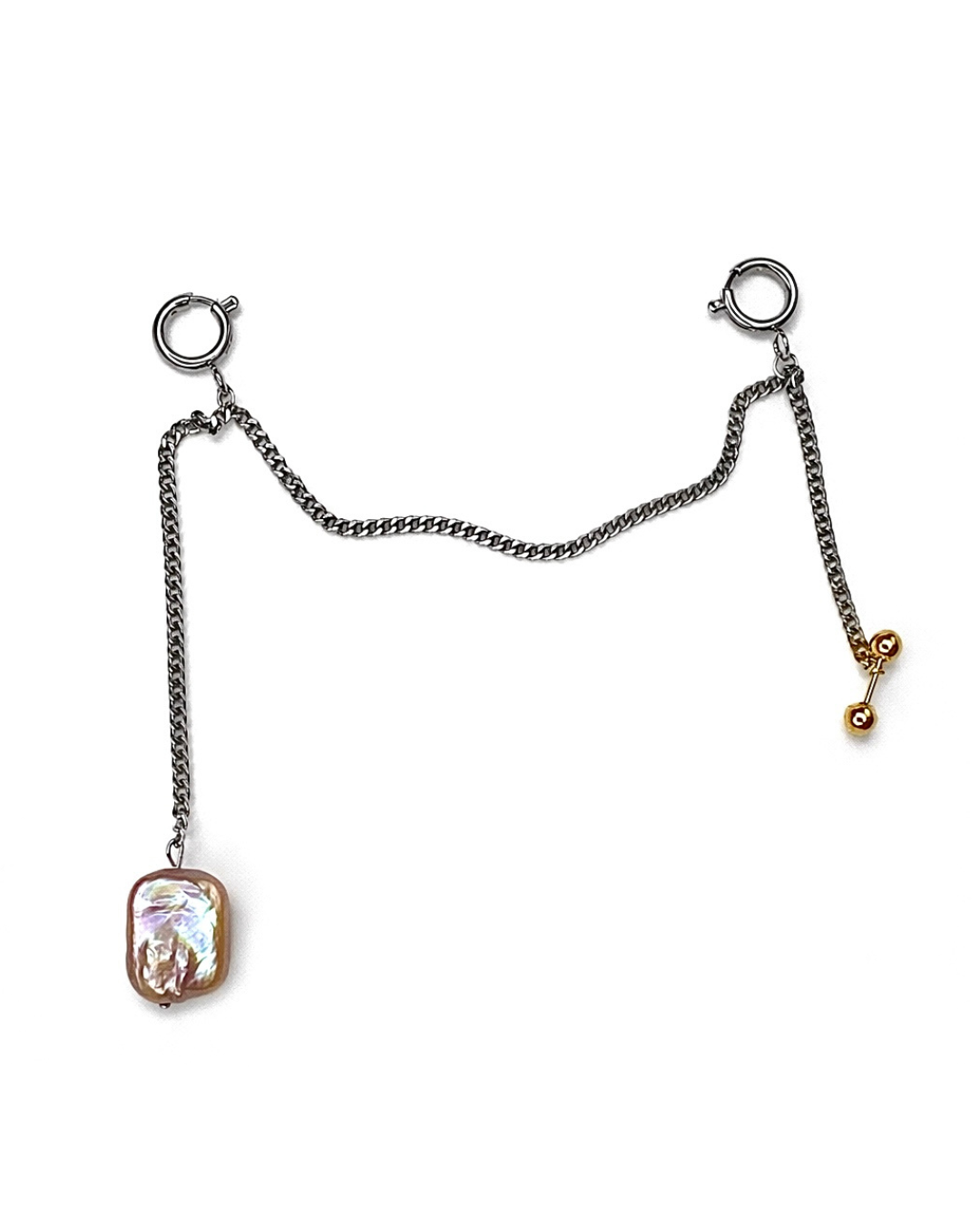 Necklace with a pendant on a white background