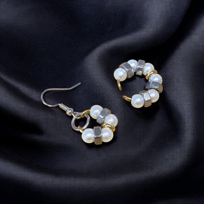 Amour & Haine mono-earring + earcuff duo